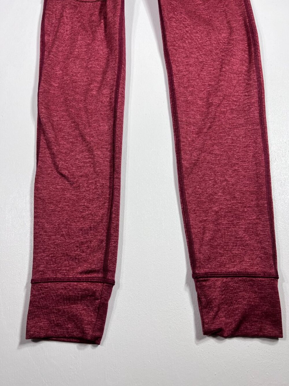 Aerie Chill Play Move Jogger Leggings Burgundy Heathered Size M Pockets - Picture 6 of 8